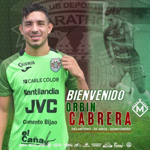 El Club Deportivo Marathón hizo oficial el fichaje del joven Orbin Cabrera, llega procedente del Platense.