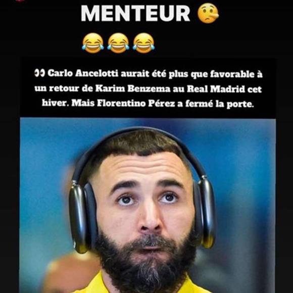Tras esa noticia, el hermano de Karim Benzema, Gressy, ha querido desmentir la noticia que surgió en las últimas horas. “Mentira”, publicó el hermano del goleador en su cuenta de Instagram.