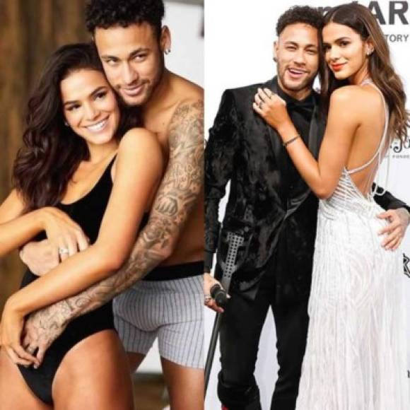 La última novia forma de Neymar fue la modelo brasileña Bruna Marquezine, con quien terminó a finales de 2018. <a href='https://www.laprensa.hn/fotogalerias/farandula/1381058-411/famosos-v%C3%ADctimas-de-infidelidades-khloe-kardashian-liam-hemsworth-karla-panini' style='color:red;text-decoration:underline' target='_blank'>TE PUEDE INTERESAR: Bellos y cuernudos, celebridades víctimas de infidelidades</a>
