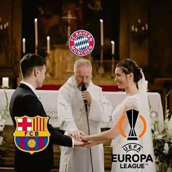 Memes: Barcelona, otra vez sufre las burlas tras quedar fuera de Champions y caer a la Europa League