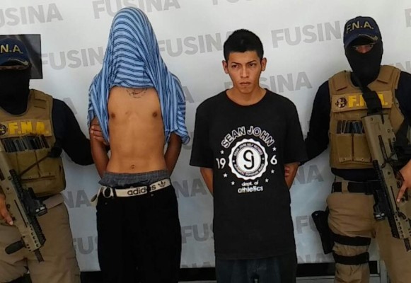 Capturan a dos pandilleros extorsionadores en San Pedro Sula