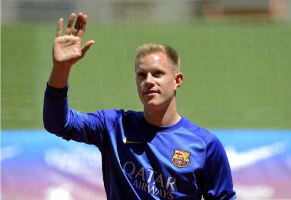 El Barça presentó al portero alemán Ter Stegen