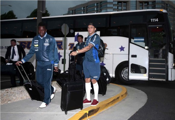 Selección de Honduras llegó a Washington para amistoso ante Turquía