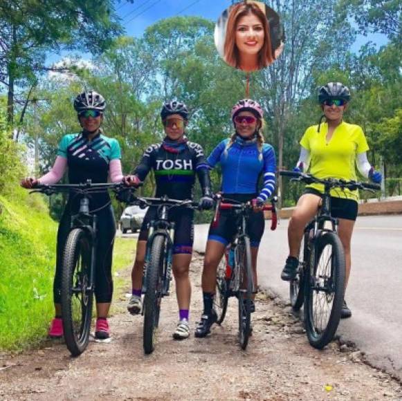 La periodista Sarai Espinal aprovechó el tiempo libre para practicar uno de sus deportes favoritos, el ciclismo, recorriendo Santa Lucía, en Francisco Morazán.