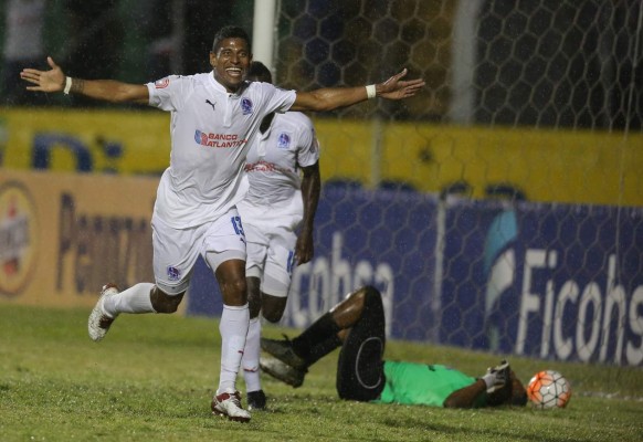 El Olimpia sacÃ³ la casta y goleÃ³ 5-2 al Honduras Progreso en duelo por la jornada 1 del Torneo Apertura 2016 de la Liga Nacional .- Javier EstupiÃ±Ã¡n COLOMBIANO CELEBRANDO GOL- 13. Carlo Costly