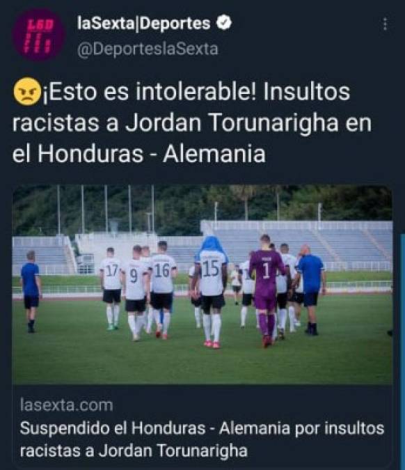 Medios europeos como en España han reaccionado con lo ocurrido este sábado en el empate 1-1 entre la Sub-23 de Honduras y Alemania.