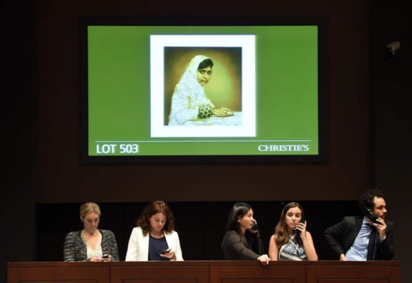 Subastan retrato de Malala por 102.500 dólares a favor de niñas en Nigeria﻿