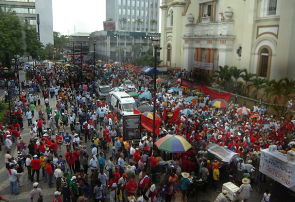 Finaliza marcha del 1º de Mayo en Honduras
