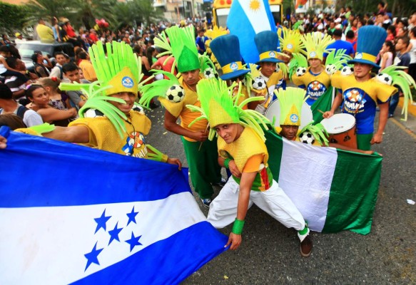 Diversión a lo grande en el carnaval de San Pedro Sula