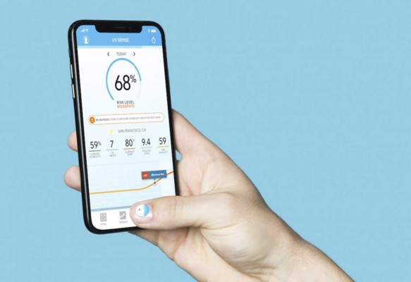 Sensor para la uña mide la exposición a rayos UV