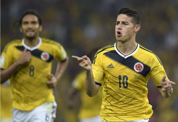 Un soberbio James guia a Colombia y se cita con Brasil en cuartos