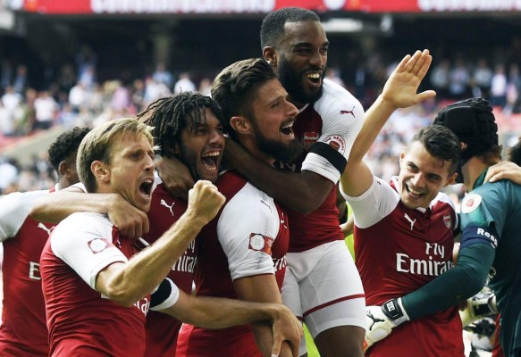 Arsenal vence al Chelsea y se consagra campeón de la Supercopa de Inglaterra