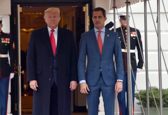 Trump recibe a Juan Guaidó en la Casa Blanca