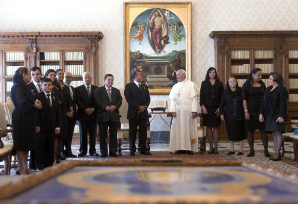 Papa: Llegada de la Virgen dará mucha fe a la Iglesia de Honduras