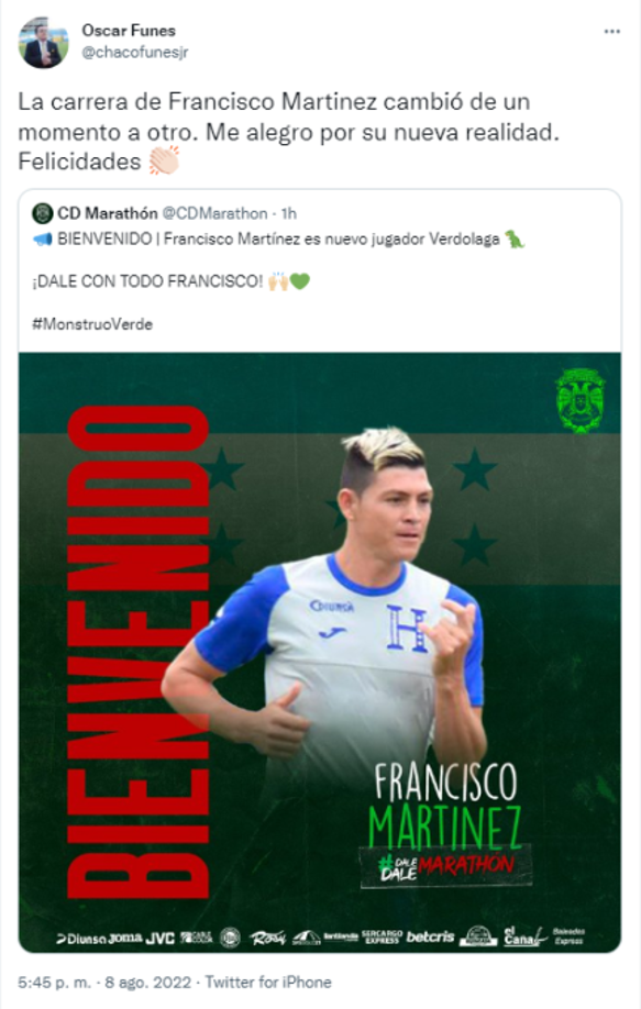 “Me alegro por su nueva realidad”, fue uno de los mensajes del periodista Chaco Fúnes.