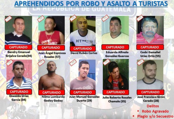 Desarticulan banda que asaltaba a hondureños en Guatemala