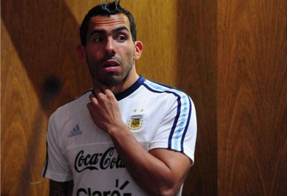 Argentina pierde a Tevez para enfrentar a Brasil