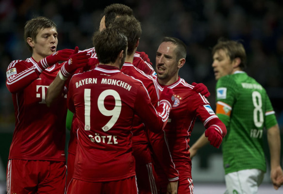 El Bayern sigue intratable y vapulea al Werder Bremen a domicilio