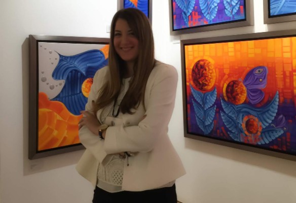 Laelanie Larach: El océano y el trópico inspiran a esta pintora hondureña