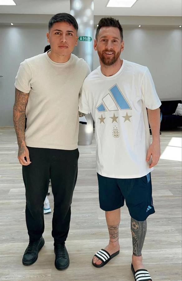 Facundo Farías compartió un rato inolvidable con Leo Messi en marzo de este año.