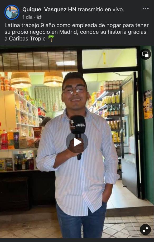 Sus redes sociales son su principal herramienta para el apoyo de los migrantes. 