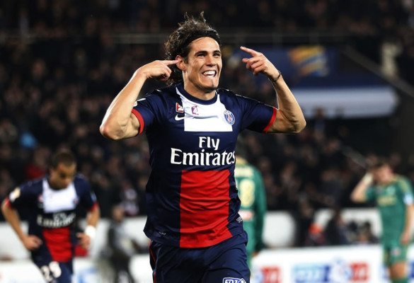 Un doblete de Cavani clasifica al PSG a cuartos de la Copa de la Liga