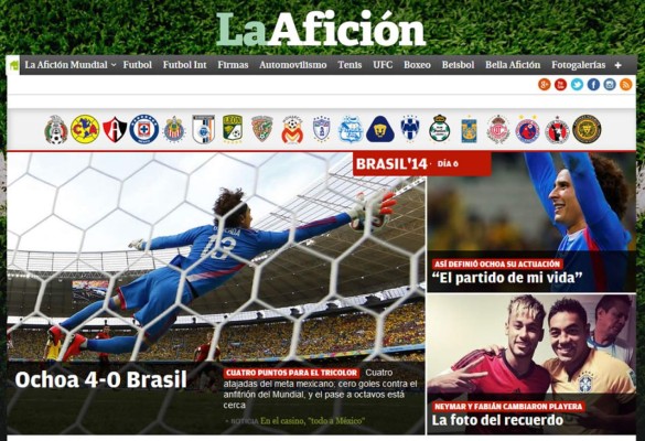 Medios mexicanos y del mundo se rinden a 'Memo' Ochoa