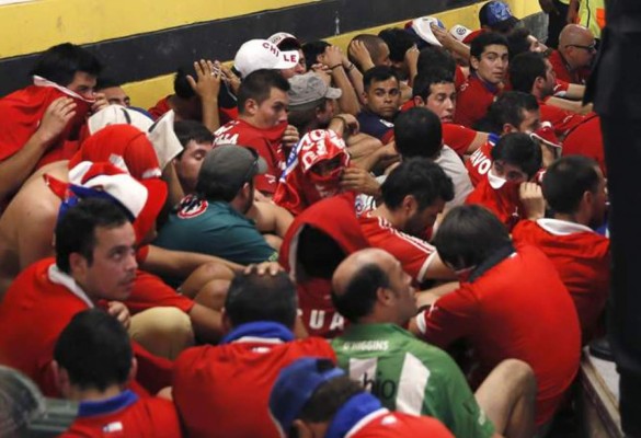Disturbios en las afueras del Maracaná provocan chilenos