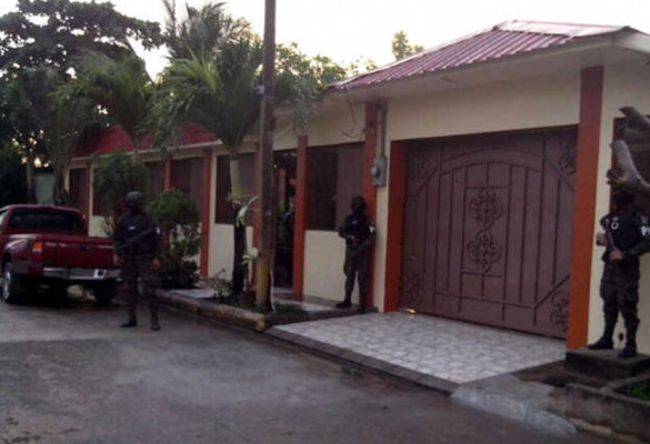 Siete detenidos en allanamientos en el norte de Honduras