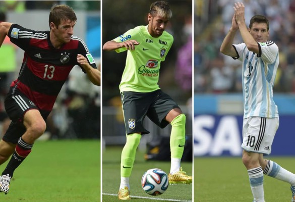 Müller comparte liderato de goleo con Messi y Neymar