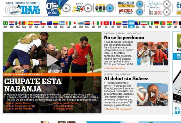 Medios españoles califican de 'pesadilla' la goleada encajada ante Holanda