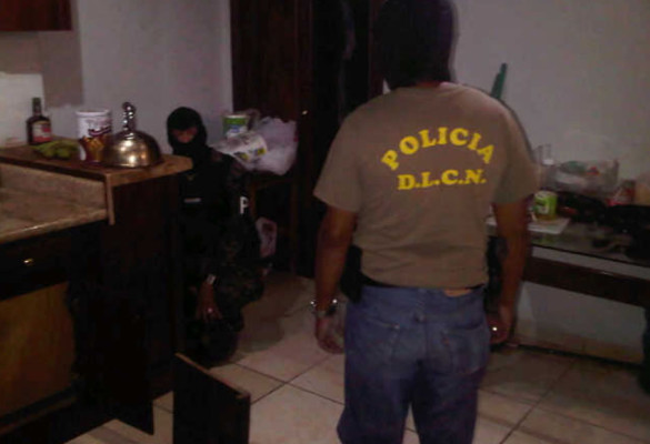 Siete detenidos en allanamientos en el norte de Honduras