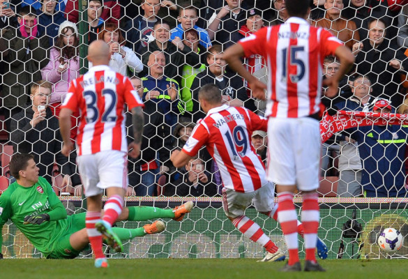 El Stoke City, sin Wilson Palacios, sorprende al Arsenal