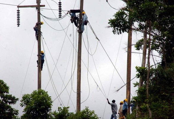 Trece zonas del norte de Honduras no tendrán energía el fin de semana