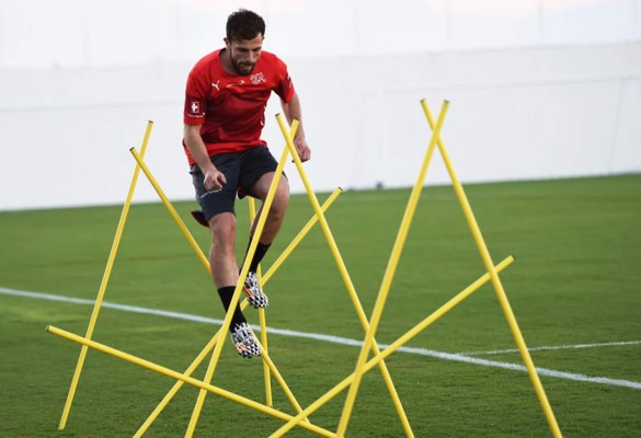 Suiza entrena por primera vez en Brasil