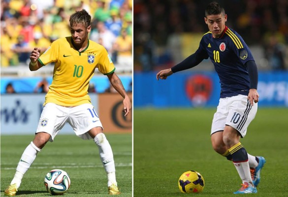 Neymar vs James, duelo al sol en Fortaleza