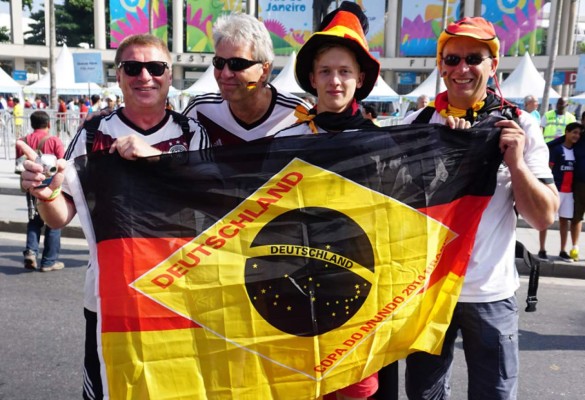 Espectacular ambiente en Rio de Janeiro entre alemanes y franceses