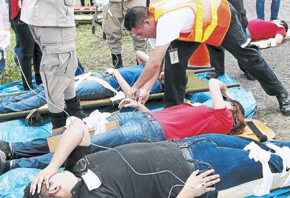 Con simulacro evalúan capacidades en aeropuerto de San Pedro Sula