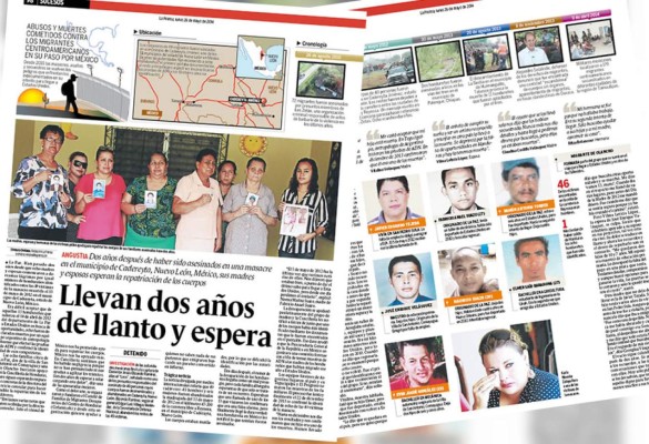 Familias hondureñas llevan más de dos años esperando cadáveres de parientes