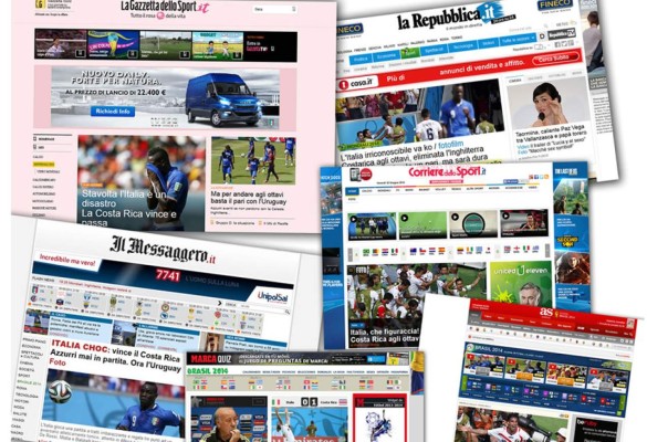 De 'Irreconocible' califica prensa italiana actuación de su Selección