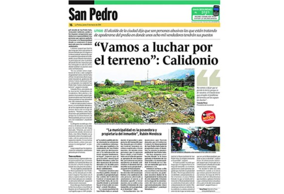 Mercado sampedrano en manos de autoridades de Honduras