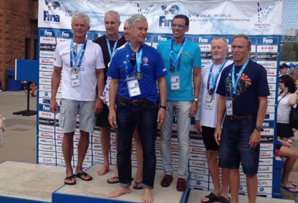 Hondureño Rodolfo Torres sobresale en Mundial Máster de natación