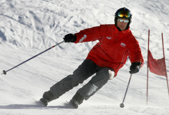 Schumacher alcanzó más de 10 metros en su accidente