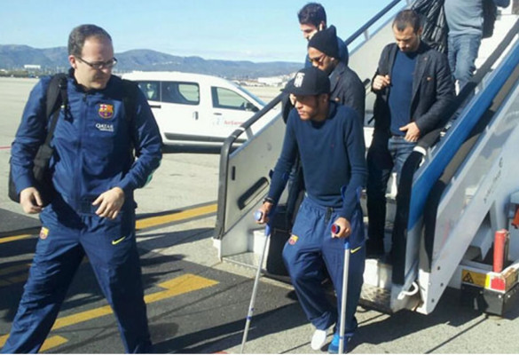 Neymar será baja de tres a cuatro semanas