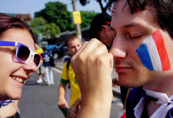 Espectacular ambiente en Rio de Janeiro entre alemanes y franceses