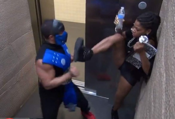 Video: Sub Zero le hace la fatality a personas en un elevador