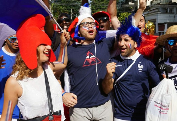 Espectacular ambiente en Rio de Janeiro entre alemanes y franceses