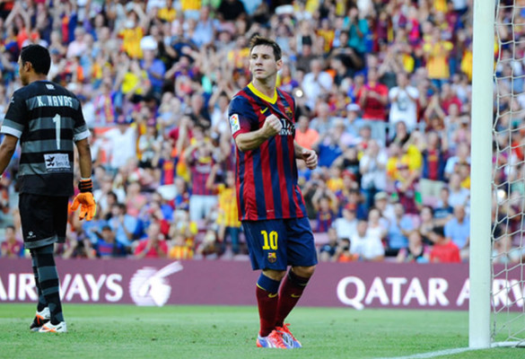 Lionel Messi, el máximo goleador en Liga de 2013
