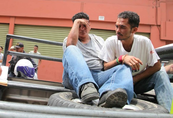 Infraganti caen asaltantes de buses en San Pedro Sula