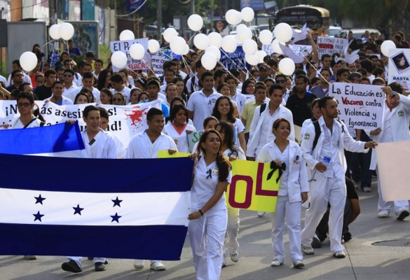 '¡Queremos paz, no más violencia!”, claman estudiantes sampedranos
